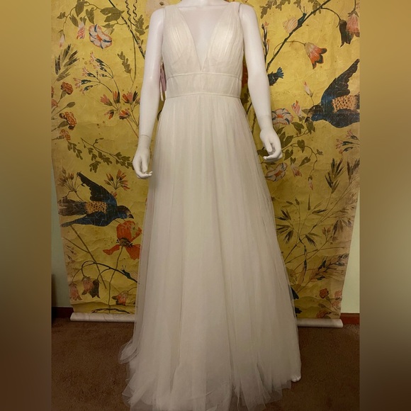 Anthropologie x Jenny Yoo Sarita Dress, Ivory - Picture 15 of 17